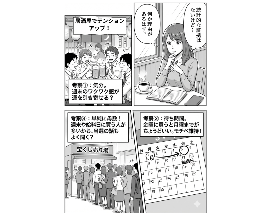 ロト6は、買う曜日で当選確率がアップする