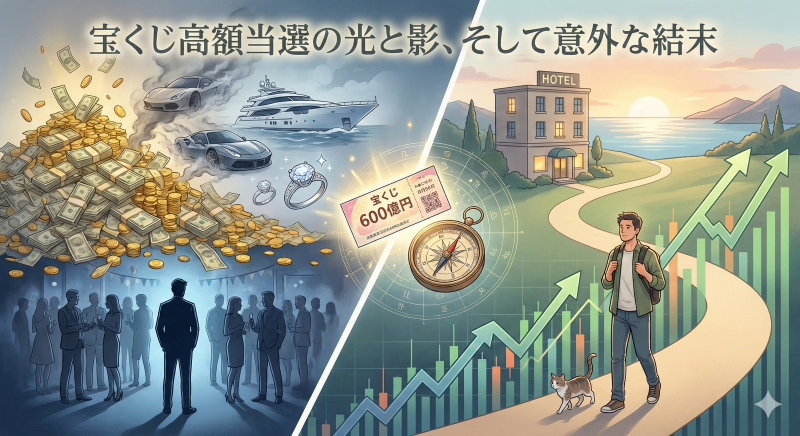 宝くじで6億円当選したら幸せになれる？